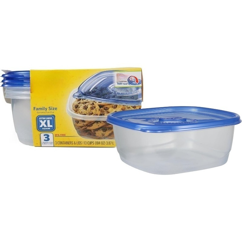 Food Storage Containers Xl - XL 사이즈의 사각형 식품 보관 용기,