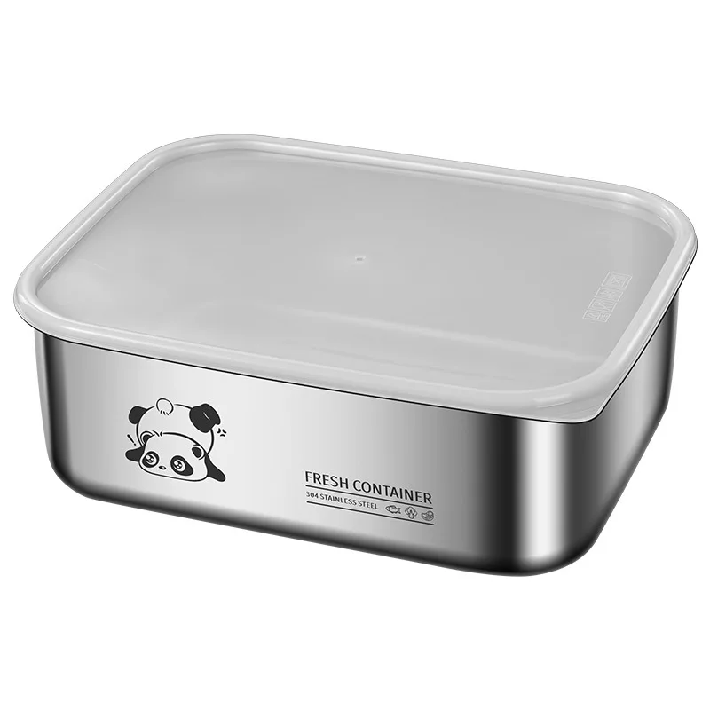 Food Storage Containers Xl - 304 스테인레스 스틸 크리스퍼(뚜껑 포함) 대용량