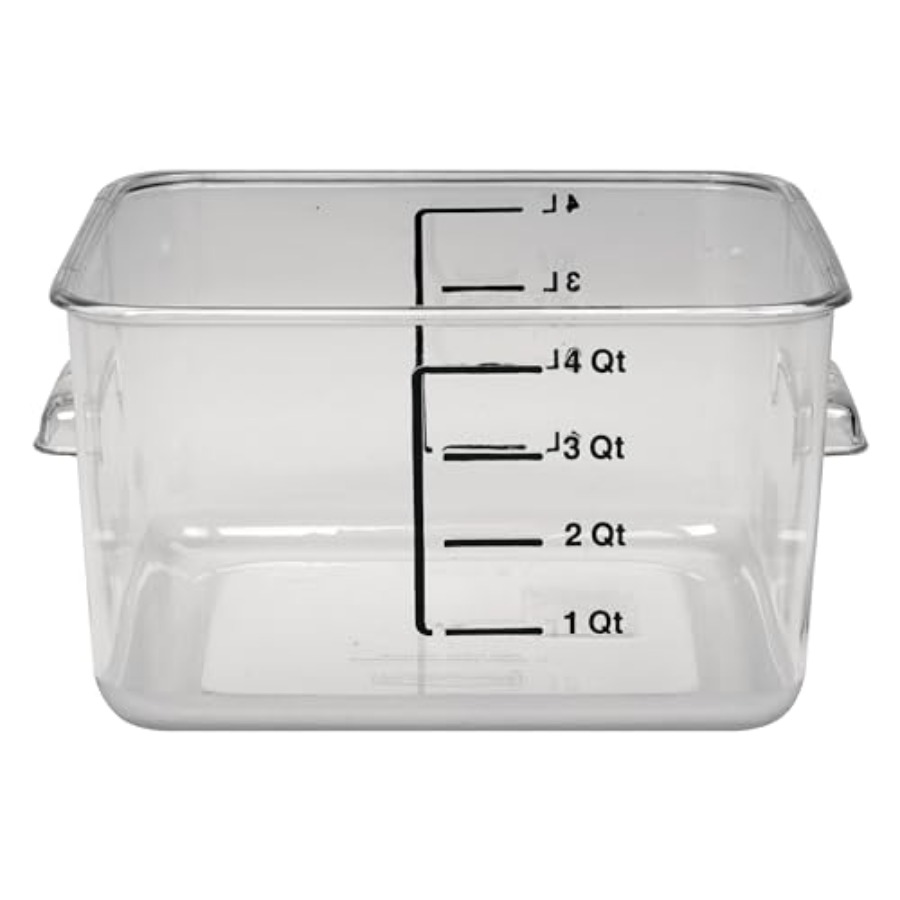 Food Storage Quart Containers - 공간 절약형 사각 식품 보관 용기,