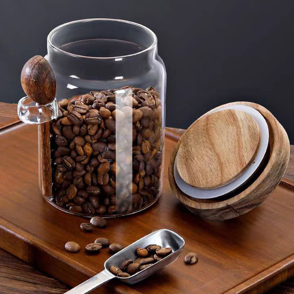 Food Storage In Pantry - 투명 유리 식품 보관 용기, 밀폐형