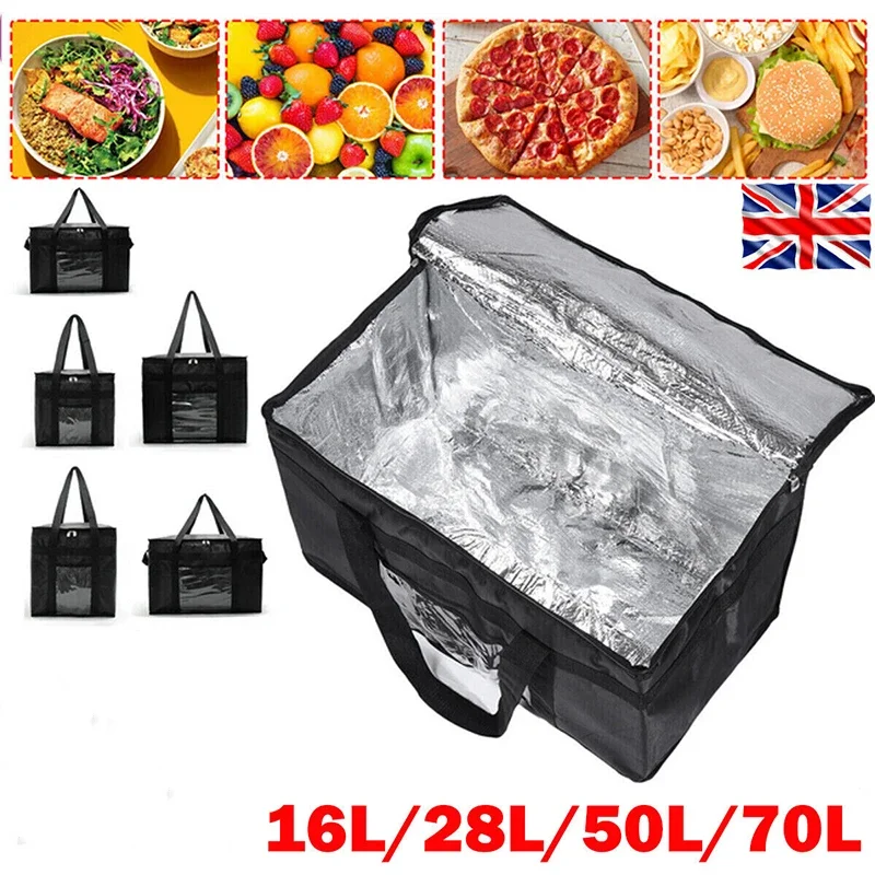 Food Storage Zipper Bags - 16L-70L 절연 열 토트 백 대형