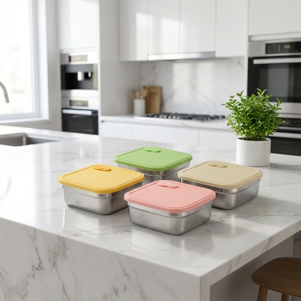 Food Storage Containers Xl - 밀폐형 신선보관함 304 스테인리스 스틸 과일