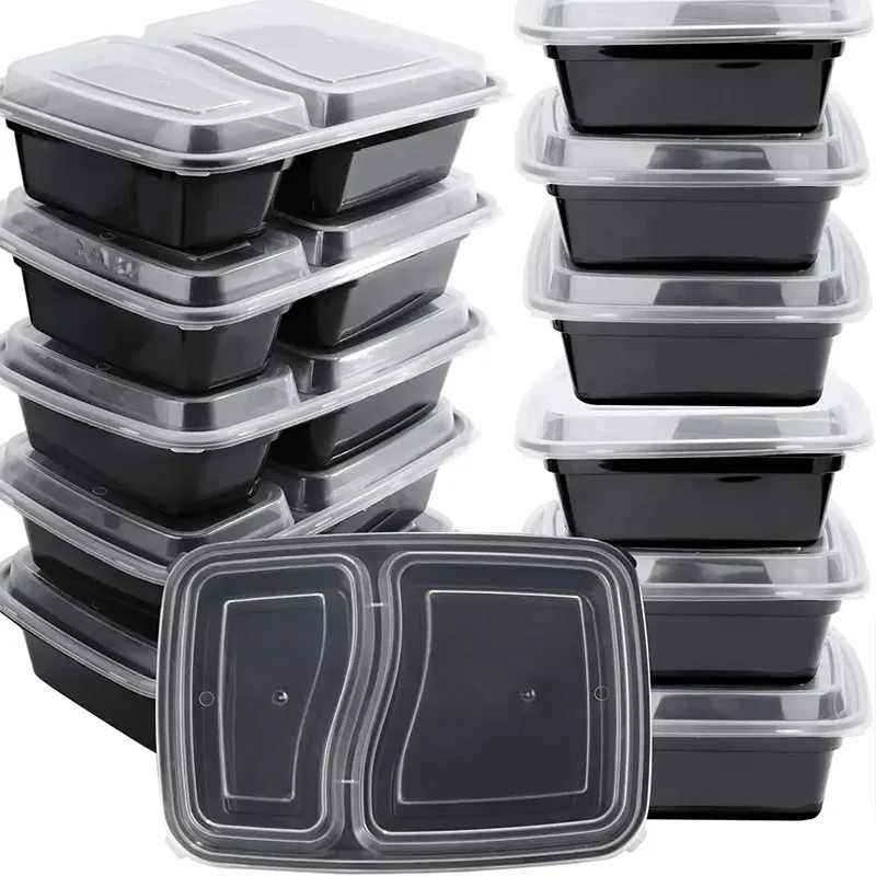 Food Storage With Colander - 10 세트 뚜껑이 있는 일회용 식품