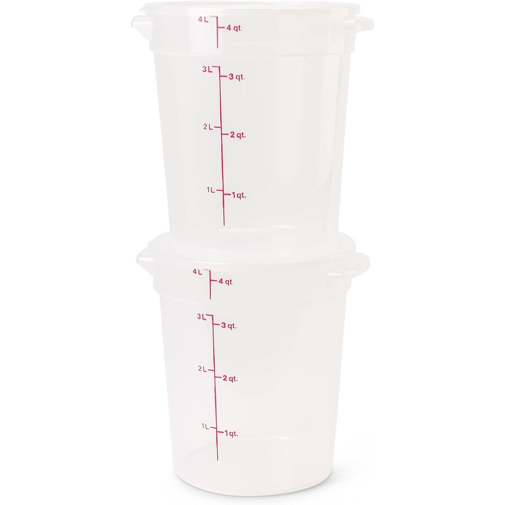 4쿼트 BPA 프리 식품 보관 용기(뚜껑 포함) - 베 - Food Storage Quart Containers 리뷰 및 가격