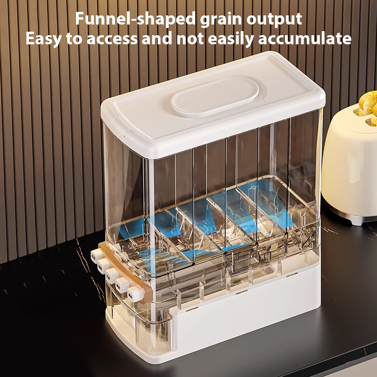 27.6lb/16.5lb 방충 쌀 보관함, 5구역 보관 - Food Storage Zone 리뷰 및 가격