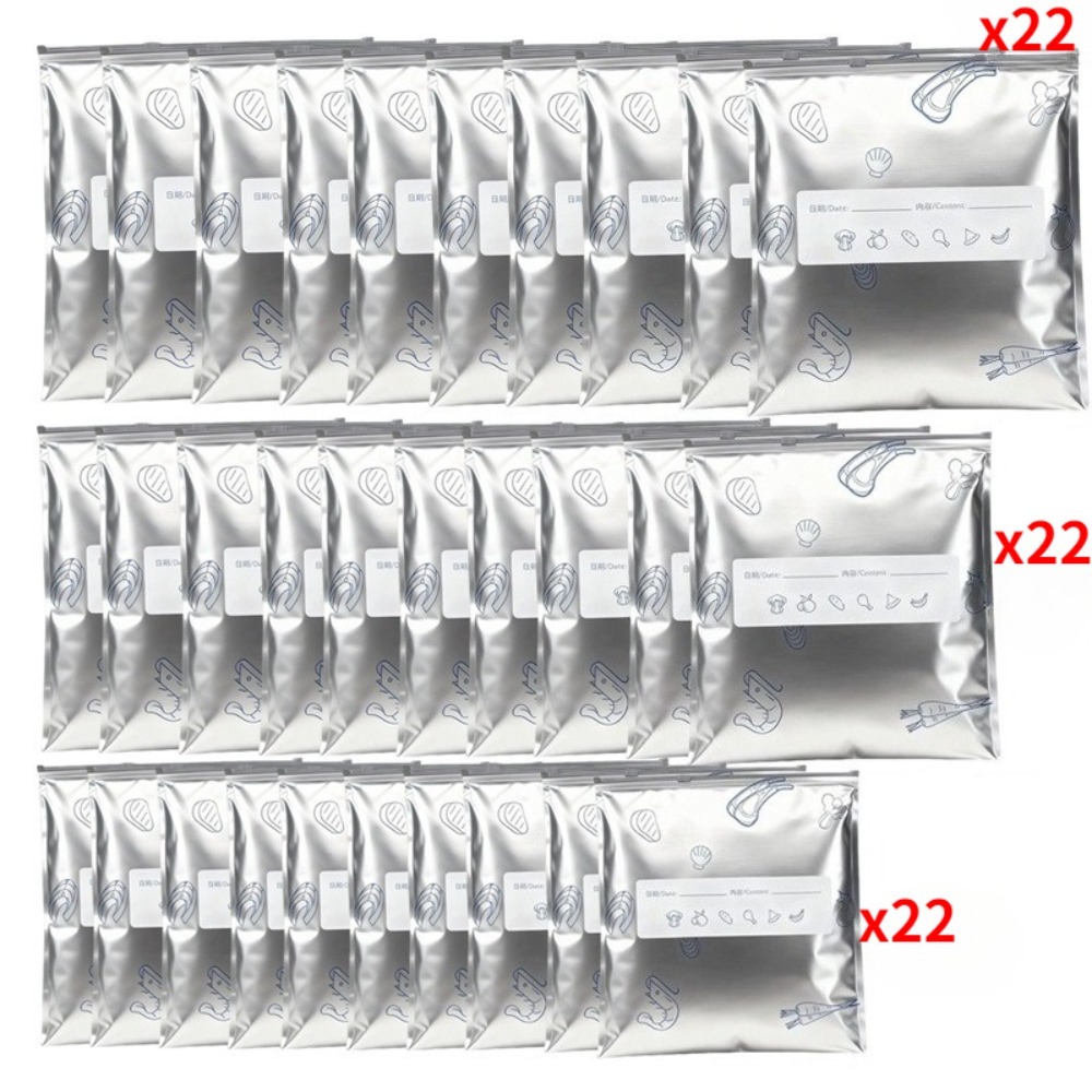 66Pcs 알루미늄 지퍼백 세트 밀폐 지퍼백 알루미늄  - Food Storage Zipper Bags 리뷰 및 가격