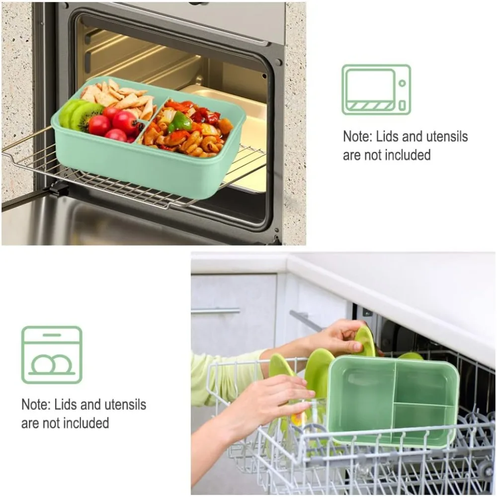 1200ML 성인용 도시락, 사무실 피크닉용, 누수 방 - Glass Meal Prep Container 리뷰 및 가격