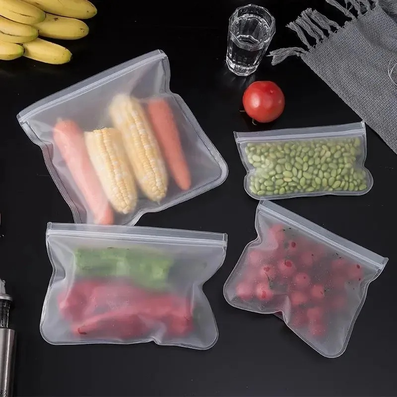 1/2/3/4pcs 실리콘 식품 보관 용기 식품 보관  - Food Storage Zipper Bags 리뷰 및 가격