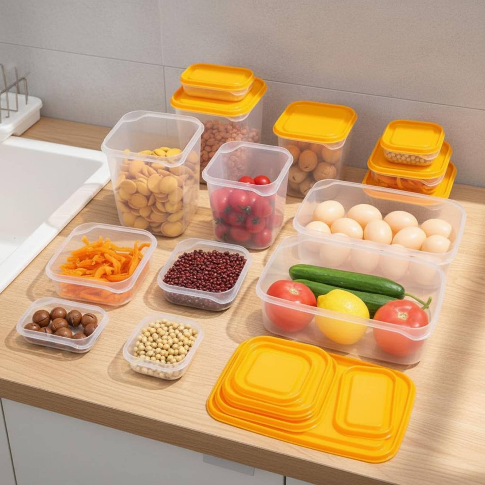 17개 냉장고 보관함 세트, 새지 않는 플라스틱 음식  - Food Storage Box 리뷰 및 가격