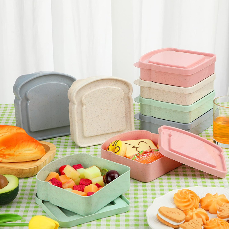 뚜껑이 있는 샌드위치 용기 도시락 토스트 보관 상자,  - Food Storage With Colander 리뷰 및 가격
