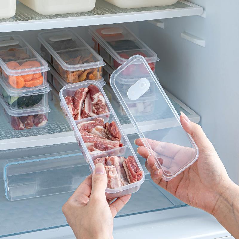 쌓을 수 있는 냉장고 냉동고 정리함 1팩 사각형 식품  - Food Storage Organization 리뷰 및 가격