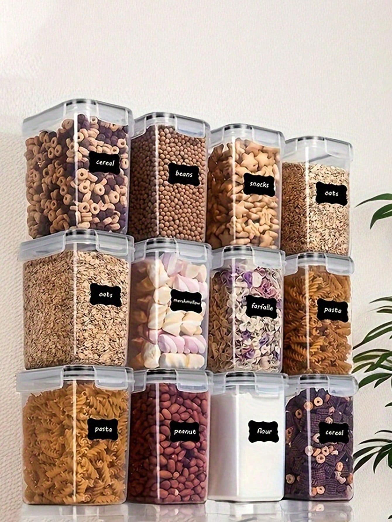 48개의 밀폐 식품 보관 용기, 간편한 잠금 뚜껑이 있 - Food Storage Organization 리뷰 및 가격