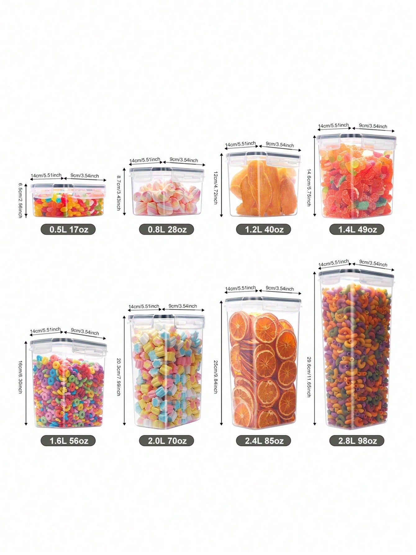 48개의 밀폐 식품 보관 용기, 간편한 잠금 뚜껑이 있 - Food Storage Organization 리뷰 및 가격