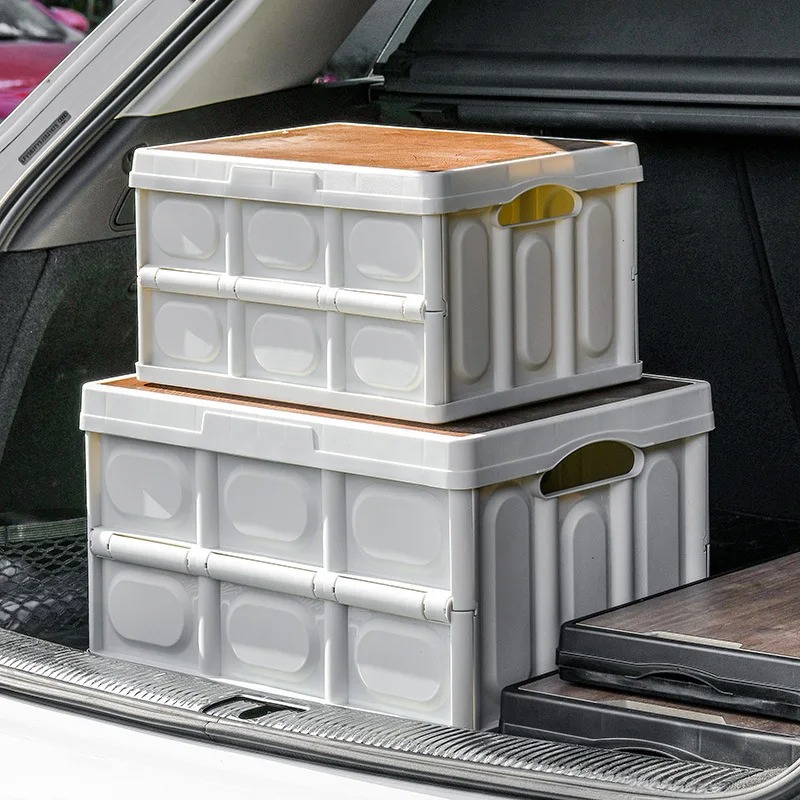 접이식 상자 나무 뚜껑이 있는 야외 캠핑용 자동차 보관 - Food Storage Containers Xl 리뷰 및 가격