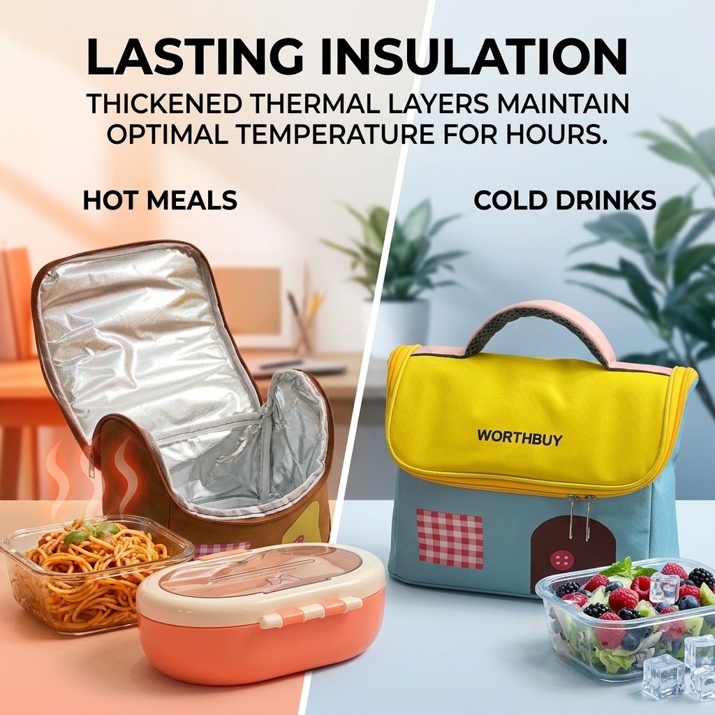 옥스포드 보온 도시락 가방, 지퍼형 대용량 식품 보관용 - Food Storage Zipper Bags 리뷰 및 가격