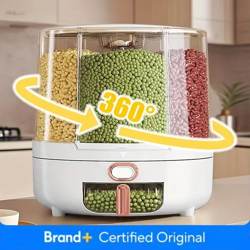 6칸 360 °   회전식 밀폐 식품 보관 용기 - 시 - Food Storage In Pantry 리뷰 및 가격