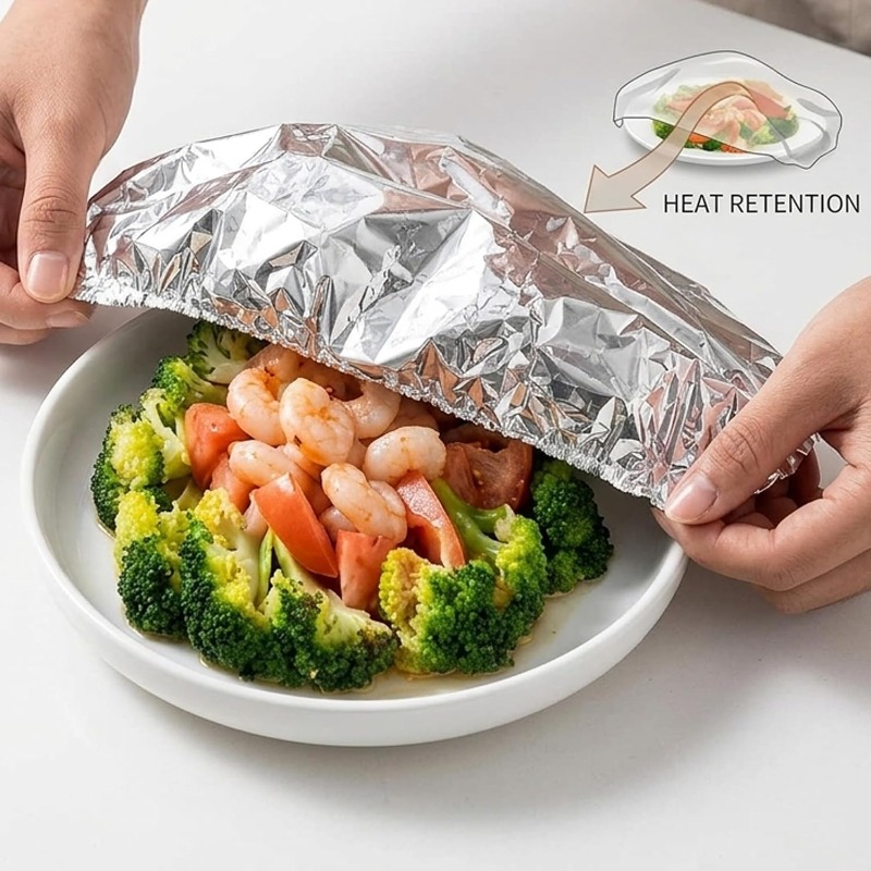 알루미늄 호일 단열 커버 일회용 식품 커버 호일 필름  - Food Storage With Colander 리뷰 및 가격