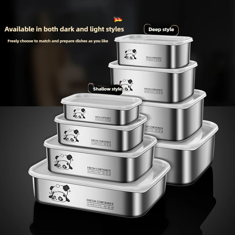 304 스테인레스 스틸 크리스퍼(뚜껑 포함) 대용량 냉 - Food Storage Containers Xl 리뷰 및 가격