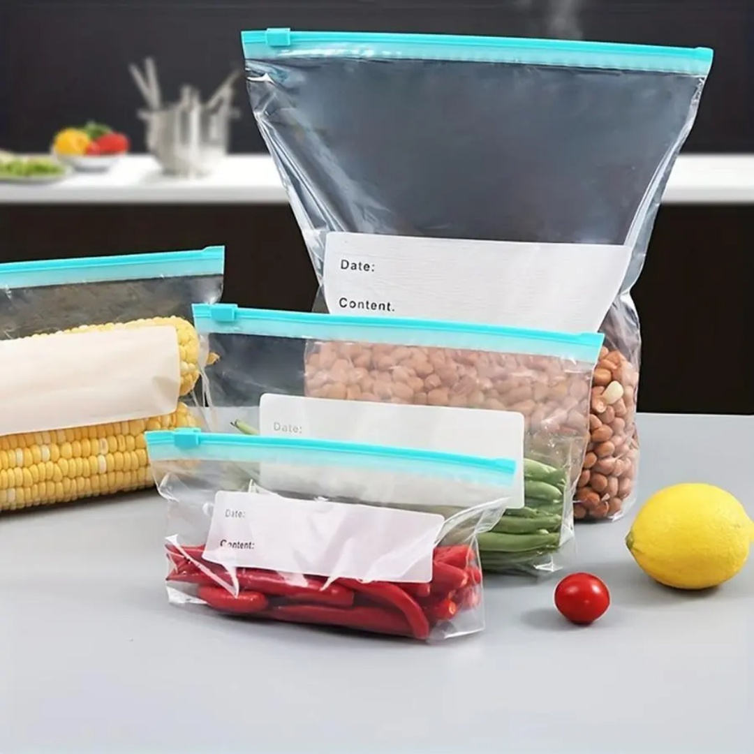 60pcs Reusable Fridge Fresh Ba - Food Storage Zipper Bags 리뷰 및 가격
