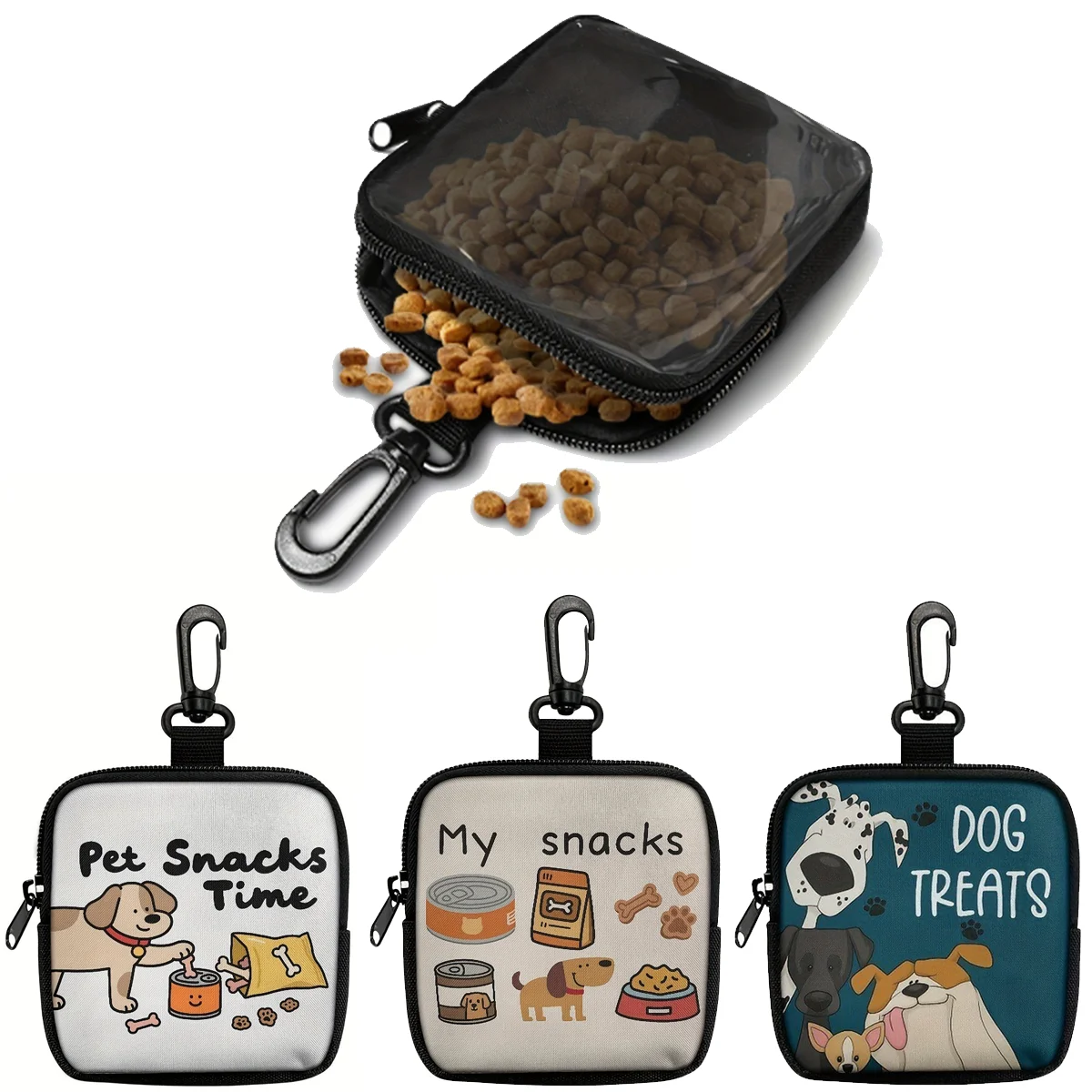 휴대용 강아지 간식 파우치, 강아지 그림이 그려진 간식 - Food Storage Zipper Bags 리뷰 및 가격