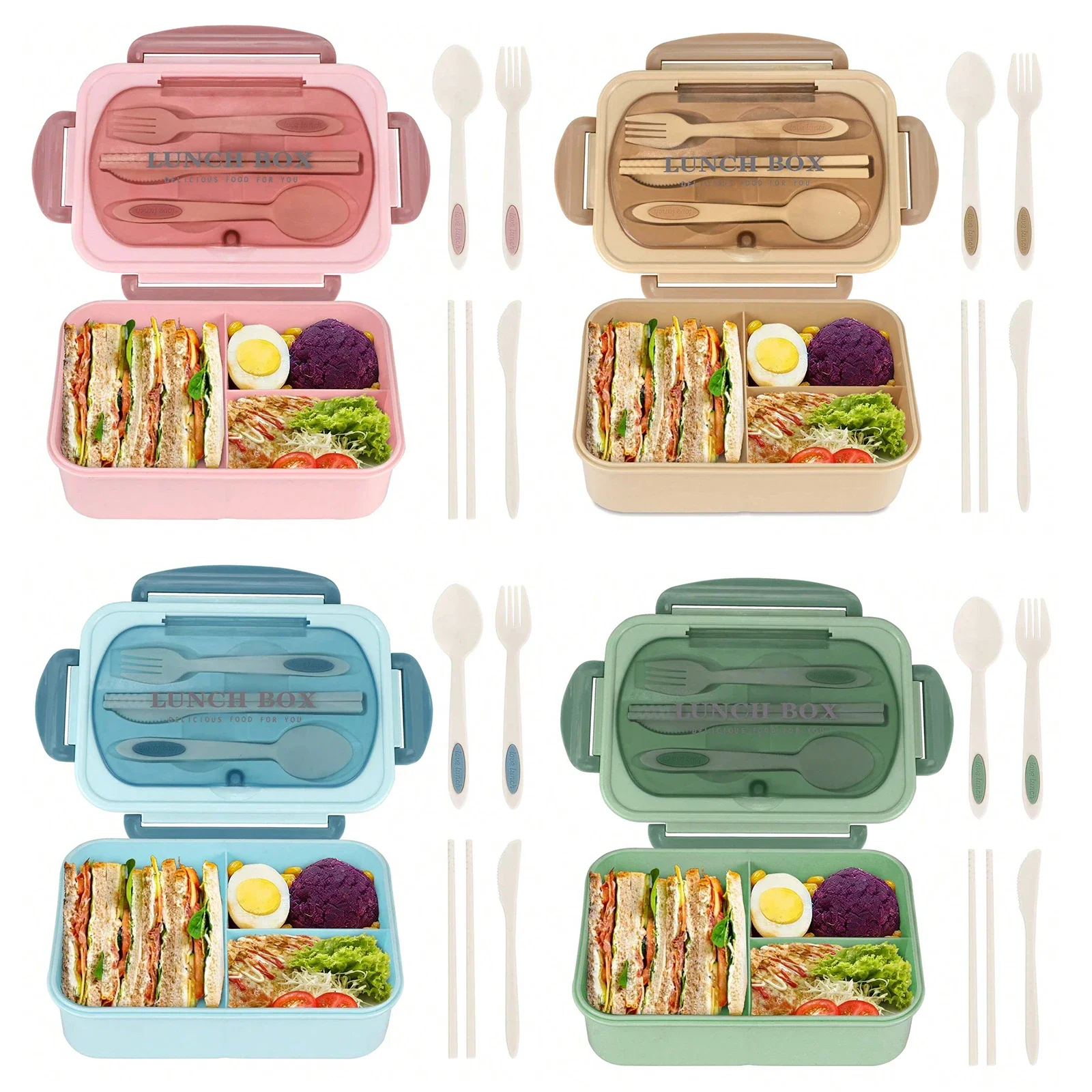 성인용 도시락 상자, 성인 남성 및 여성용 용기, 4  - Glass Meal Prep Container 리뷰 및 가격
