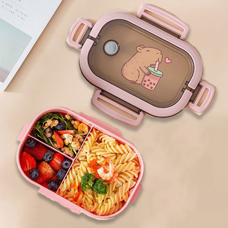 Capybara 도시락 상자 애니메이션 동물 인쇄 식품 - Food Storage Box 리뷰 및 가격