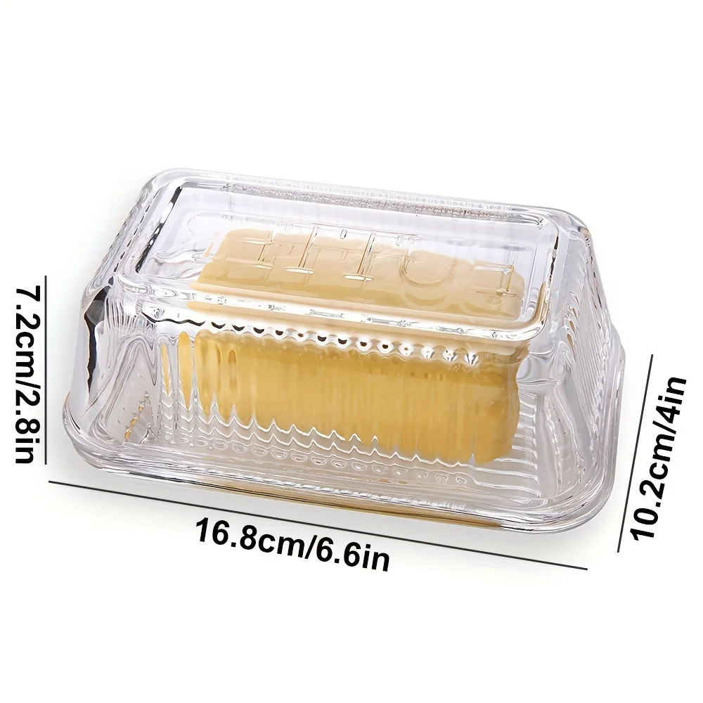 창의적인 투명 버터 용기 뚜껑 포함 케이크 치즈 장식  - Glass Meal Prep Container 리뷰 및 가격