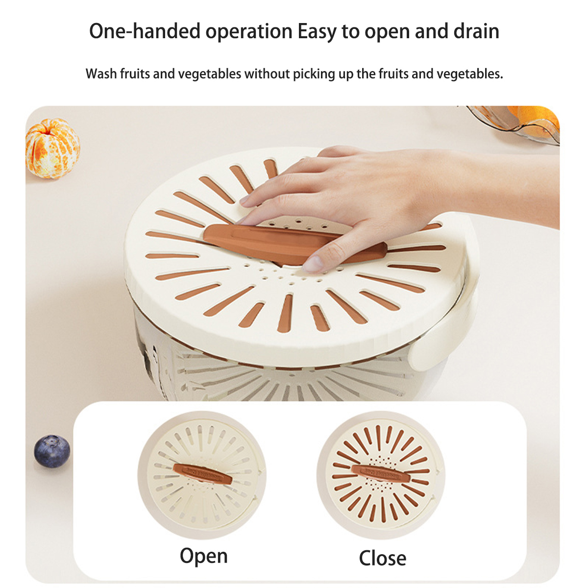 뚜껑이 달린 다기능 배수 바구니, 베리 키퍼 컨테이너, - Food Storage With Colander 리뷰 및 가격