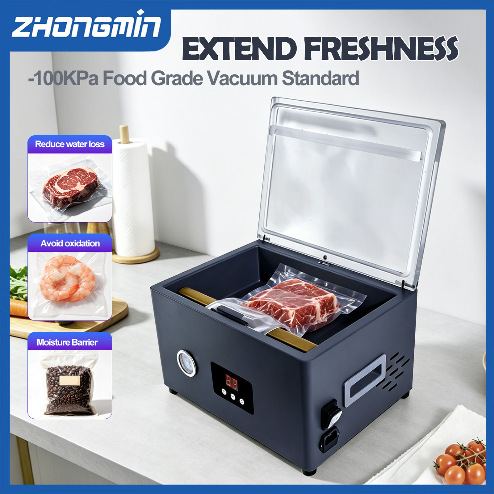 ZM-CVS300 식품 진공 포장기, 전기식 자동 진공 - Food Storage Vacuum 리뷰 및 가격