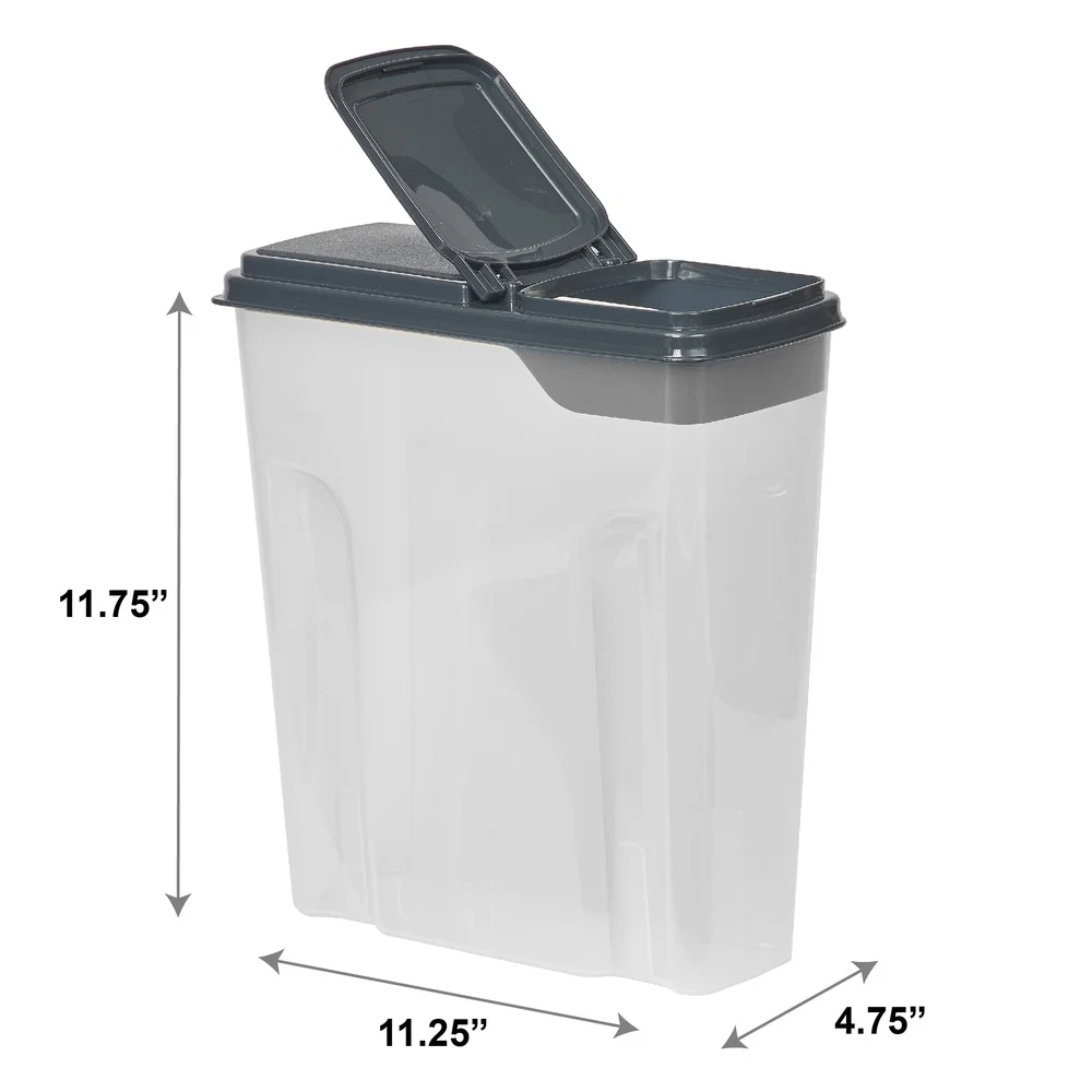 2팩 플라스틱 시리얼 디스펜서 용기 6쿼트 이지 그립  - Food Storage Quart Containers 리뷰 및 가격