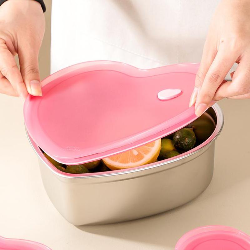 사랑 모양의 뚜껑이 있는 주방 식품 보관함 410 스테 - Food Storage Containers Xl 리뷰 및 가격