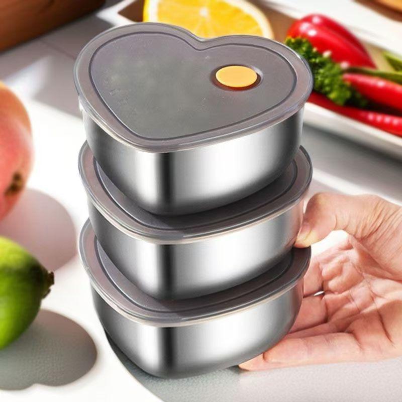 사랑 모양의 뚜껑이 있는 주방 식품 보관함 410 스테 - Food Storage Containers Xl 리뷰 및 가격