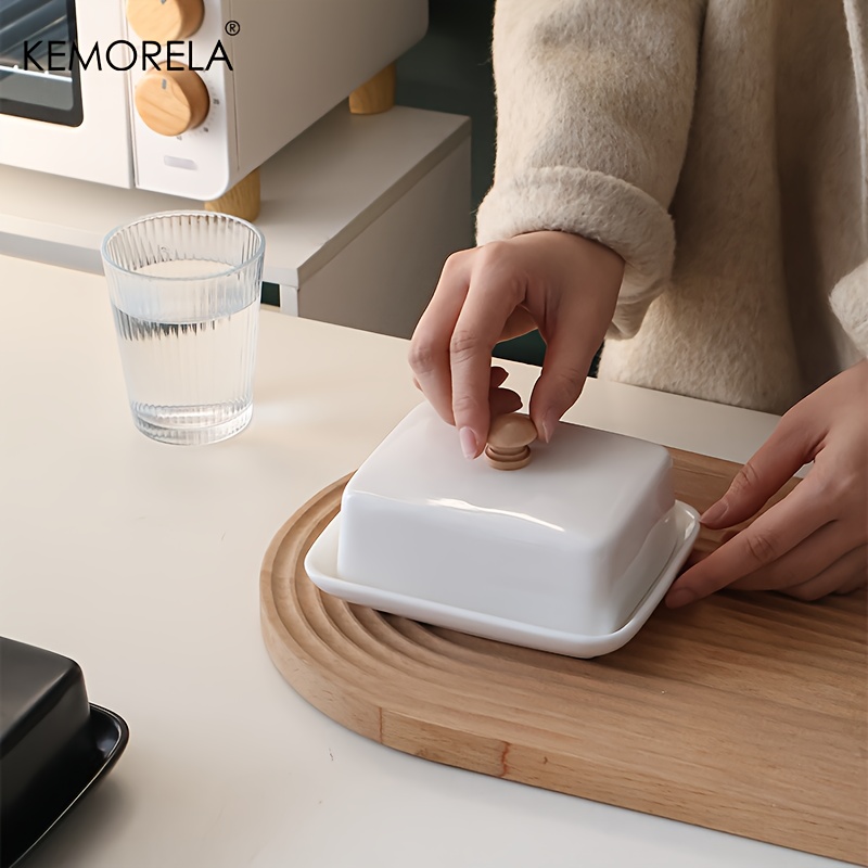 뚜껑이 있는 세라믹 버터 접시, 직사각형 밀폐형 치즈  - Food Storage Quart 리뷰 및 가격