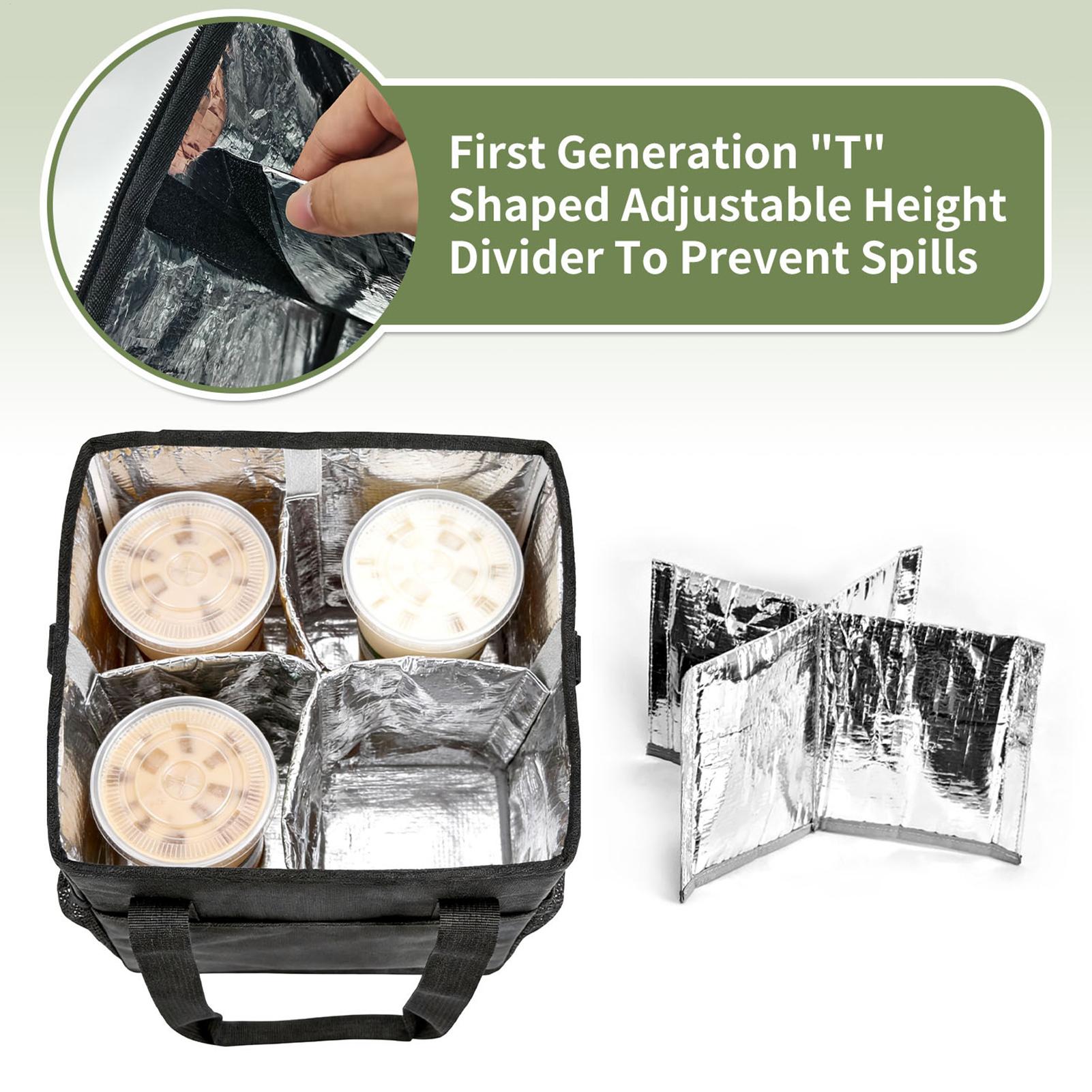 음식 배달용 단열 토트백 열 보존 식료품 쇼핑 냉온 피 - Food Storage To Keep Warm 리뷰 및 가격