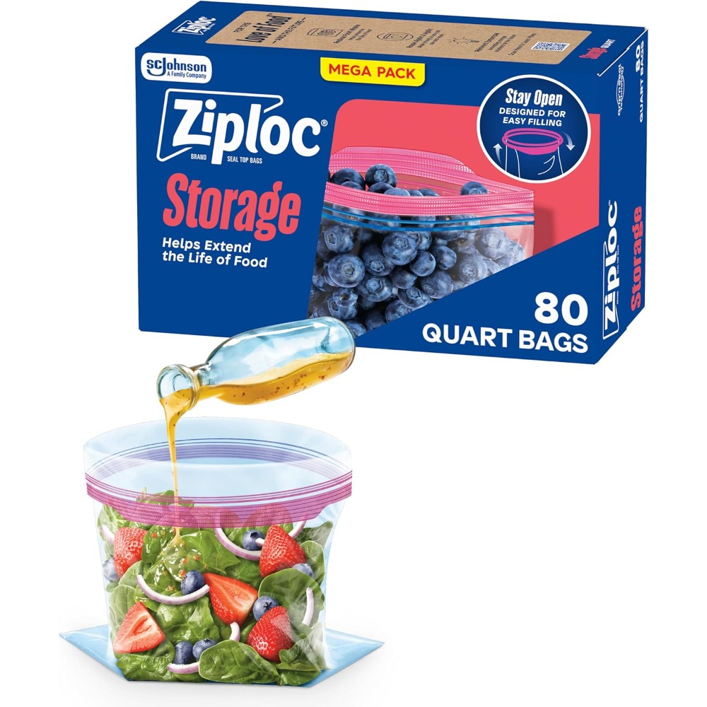 스탠드업 쿼트 식품 보관 백, 쉽게 채워서 밀봉할 수  - Food Storage Zipper Bags 리뷰 및 가격