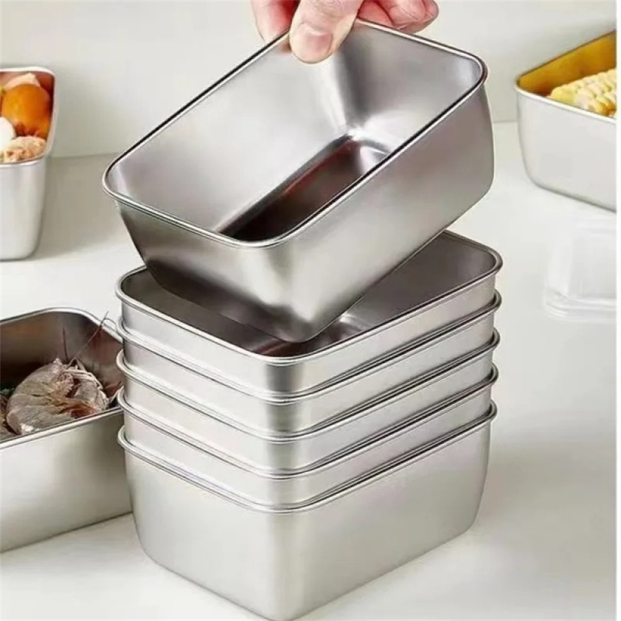 1/3/5pcs 스테인레스 스틸 식품 보관 상자 뚜껑이 - Food Storage With Colander 리뷰 및 가격