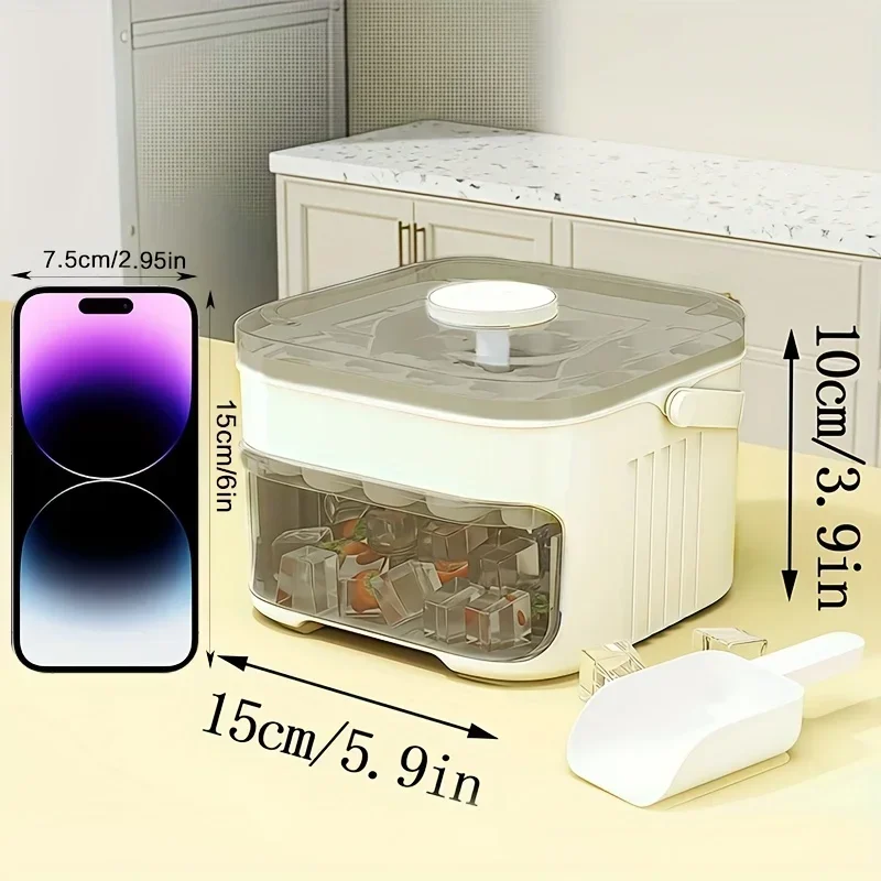 이지프레스 캡이 있는 큐브 제빙기 대용량 이중층 가정용 - Food Storage Ideas 리뷰 및 가격