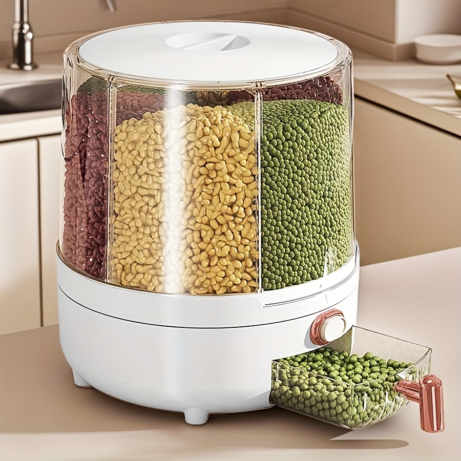 6칸 360 °   회전식 밀폐 식품 보관 용기 방습  - Food Storage In Pantry 리뷰 및 가격