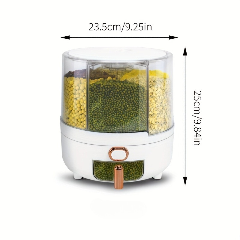 6칸 360 °   회전식 밀폐 식품 보관 용기 방습  - Food Storage In Pantry 리뷰 및 가격