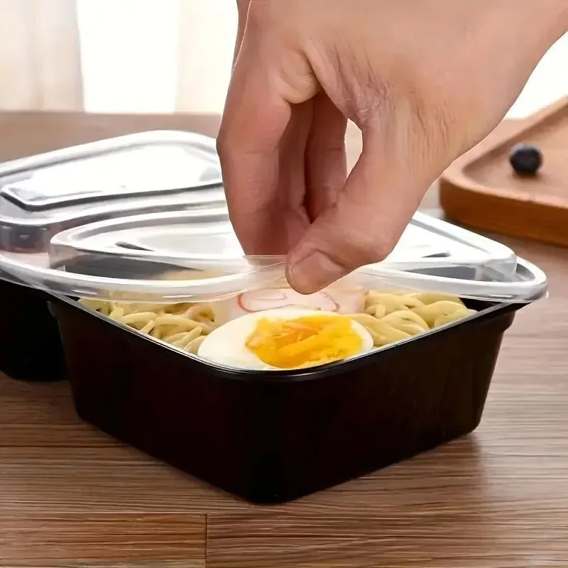 10 세트 뚜껑이 있는 일회용 식품 상자 전자레인지 식 - Food Storage With Colander 리뷰 및 가격