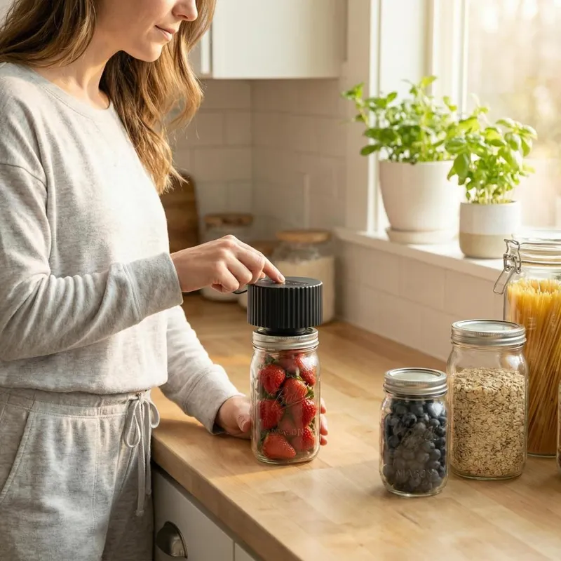 전기 메이슨 자 진공 밀봉기 키트 3-in-1 휴대용  - Food Storage Vacuum 리뷰 및 가격